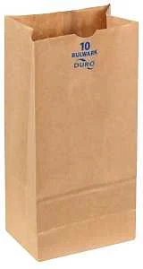 Bulwark No. 10 Extra Heavy-Duty SOS Paper Grocery Bag
