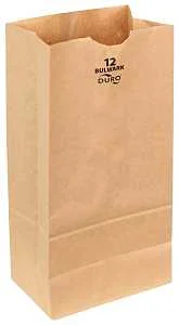 Bulwark No. 12 Grocery Bag, Extra Heavy Duty Virgin Paper