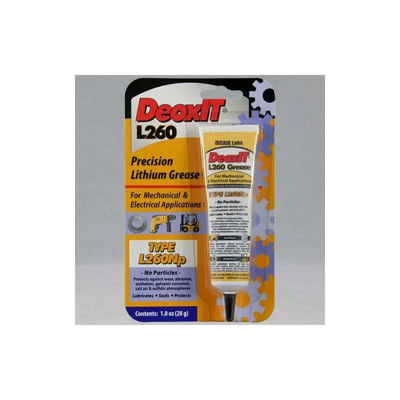 Caig Lithium Grease, Lubrication, anti-rust, oxidation, corrosion. Protects surfaces, Safe on metals and plastics. High Temp, Non Conductive