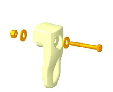 Calf-Tel Latch Parts Kit, For Use With MultiMax Hutch, Plastic