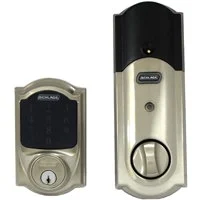Camelot Touchscreen Keyed Deadbolt, Satin Nickel, Grade 1