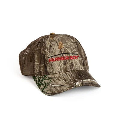 Camo Hat with Mesh Back and Adjustable Fit