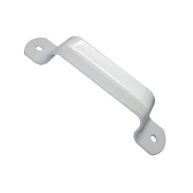 Cannonball Door Pull, For Use With Sliding Door System, Steel, White