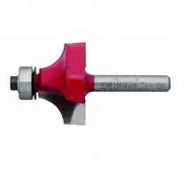 Carbide Roundover Router Bit, 1/2 in Shank, 4-Cutter