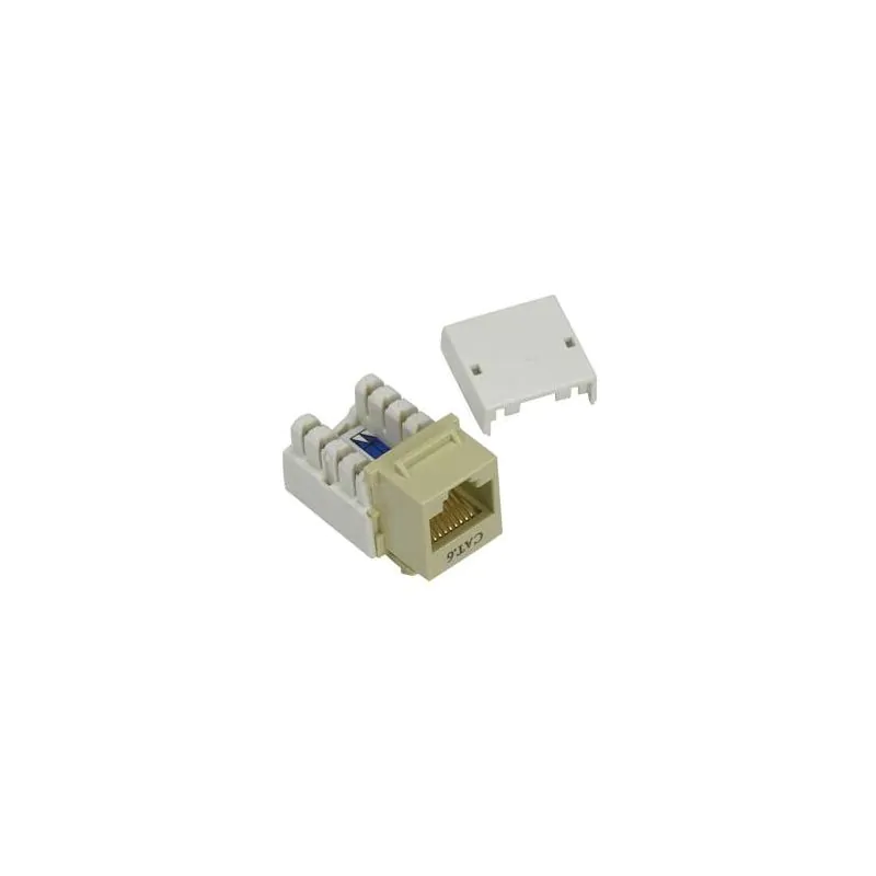 CAT5E CAT6 RJ45 KEYSTONE JACK IVORY