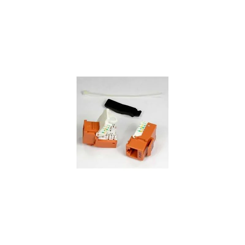 CAT5E CAT6 RJ45 KEYSTONE JACK ORANGE
