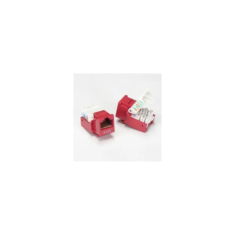 CAT5E CAT6 RJ45 KEYSTONE JACK RED