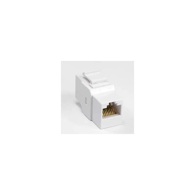 CAT6 CAT5e RJ45 KEYSTONE COUPLER WHITE INLINE SPLICE