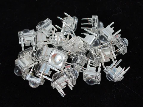 Clear 'Piranha' Super-fluxRGB (tri-color) LED (25 pack) - Common Anode