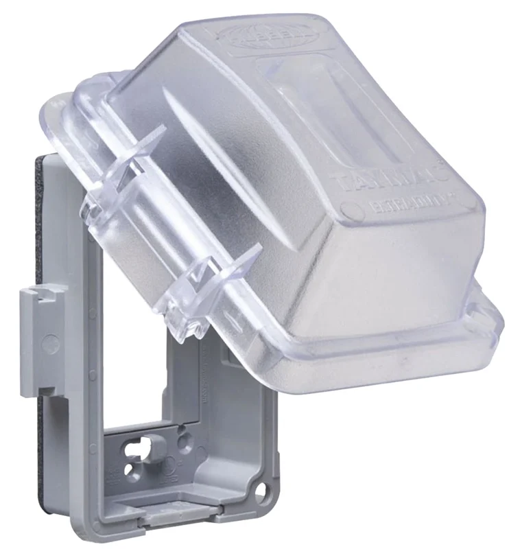 Clear Thermoplastic 1-Gang In-Use Outlet Cover, NEMA 3R