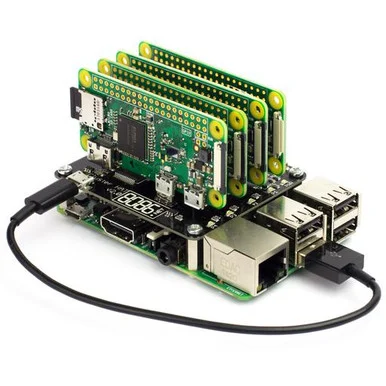 Cluster HAT Kit(includes 4 x Raspberry Pi Zero W)