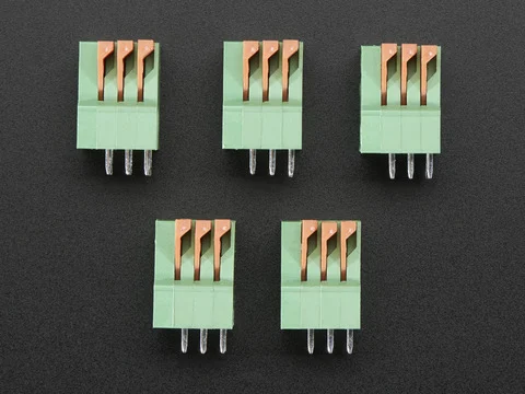 Configurable Spring Terminal Blocks - 3 Pin 0.1" Pitch x 5