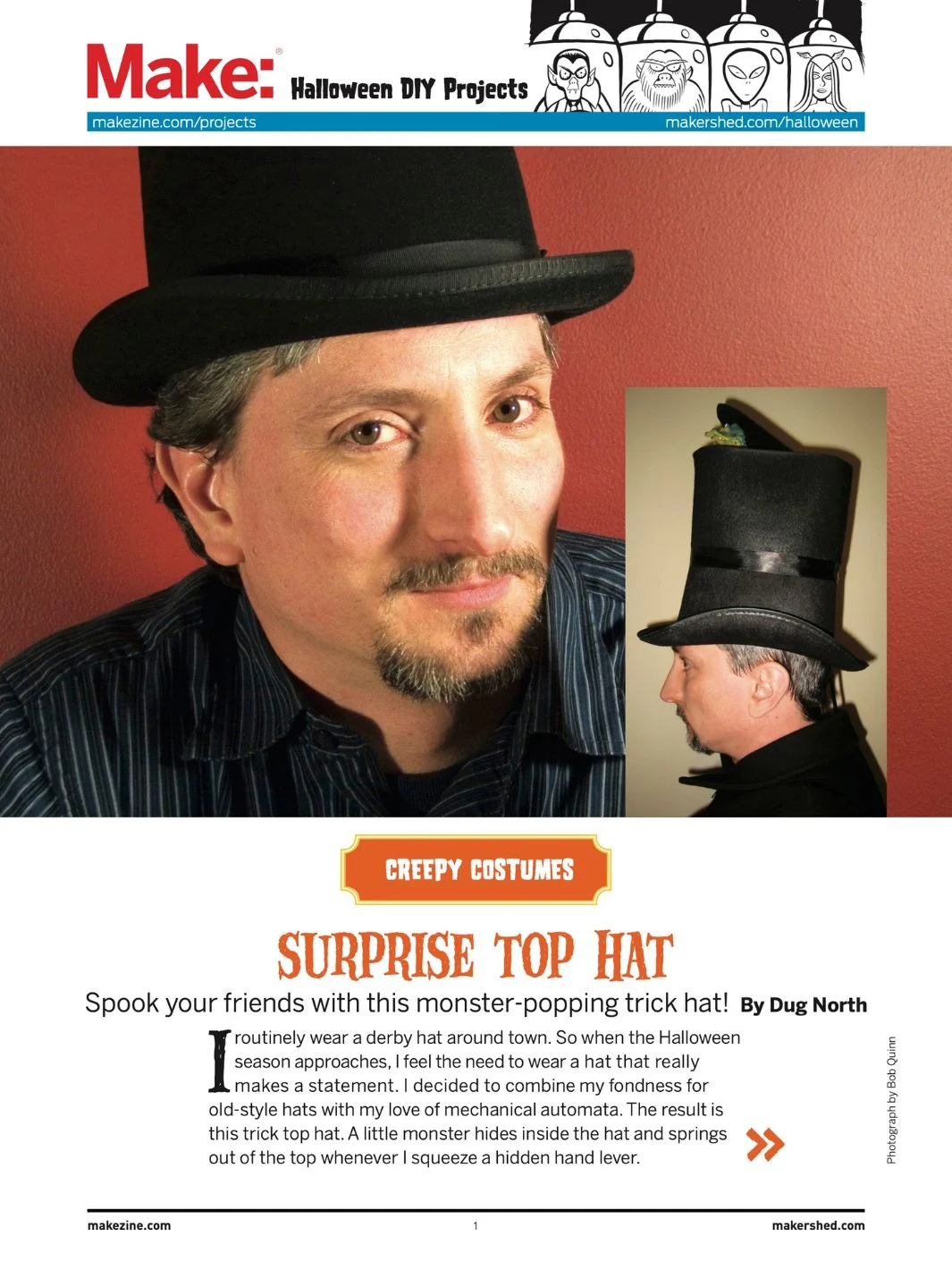 Creepy Costumes: Surprise Top Hat - PDF