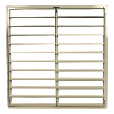 Cumberland - 41 in White PVC Fan Shutter