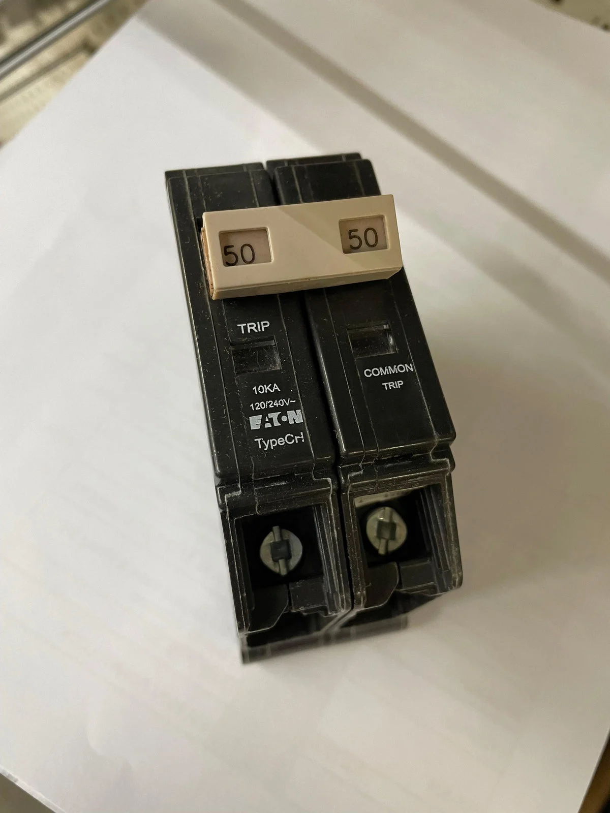 CUTLER HAMMER 2 POLE, 50 AMP CIRCUIT BREAKER
