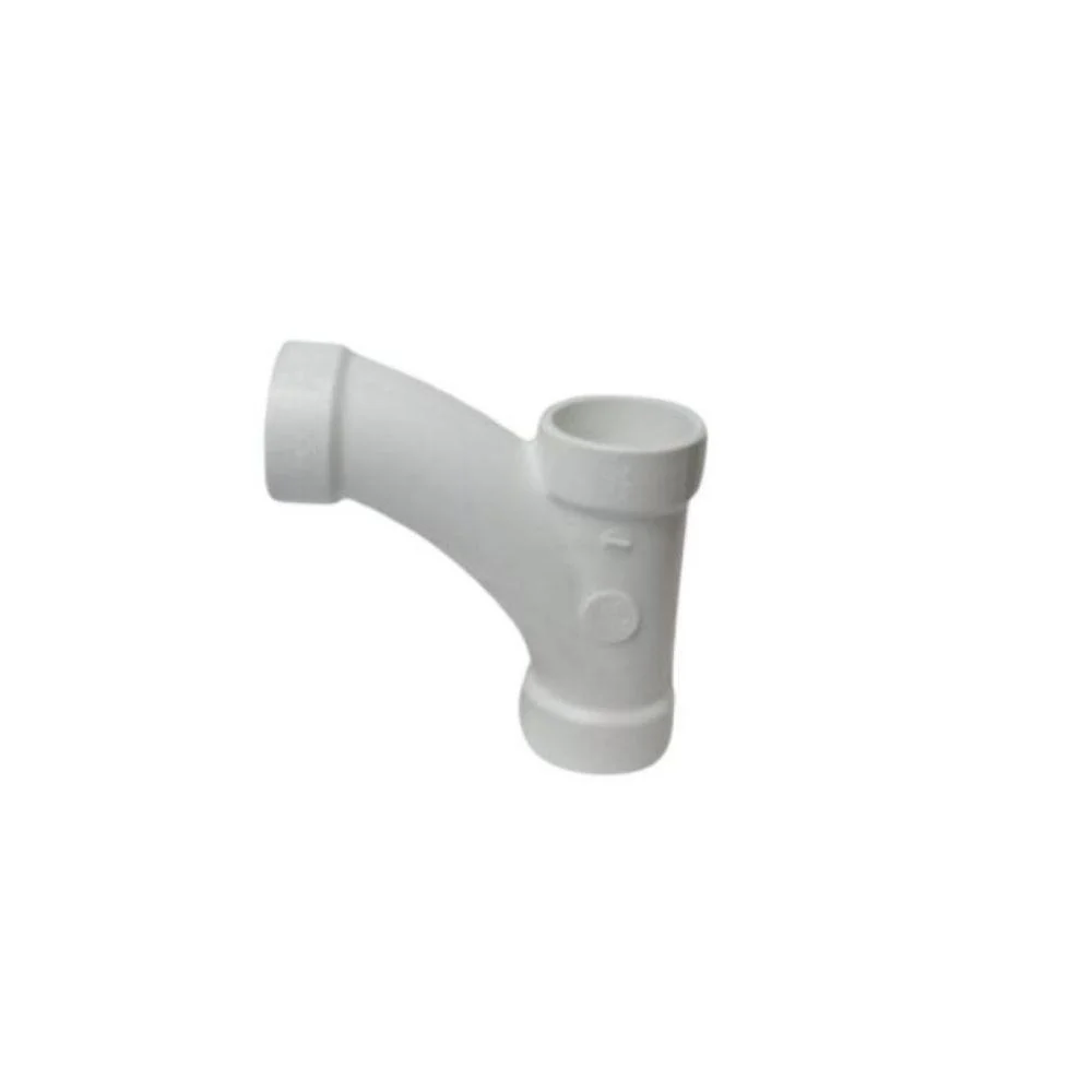 D501020 LASCO Fittings 2" DWV Combination Wye + 1/8" Bend - Long Turn All Hub (One Piece)