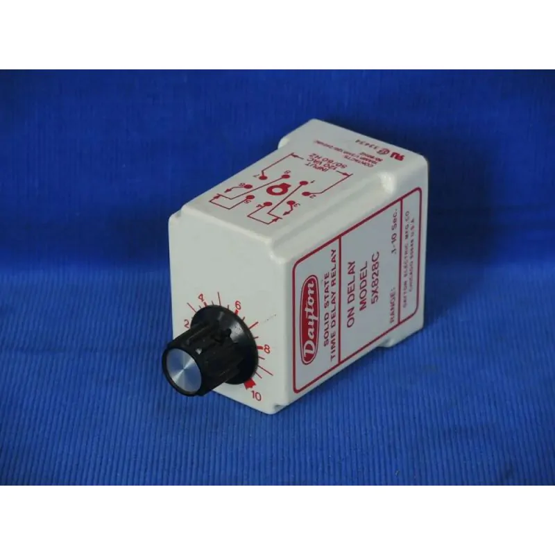 Dayton 5X828C Time Delay Relay, On Delay, Timing Range from .1-10 Seconds, W18