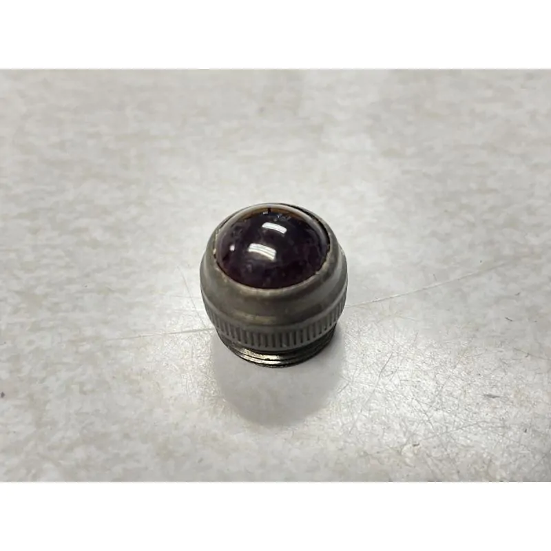 Dialight, Red, Transparent, Black Nickel, Threaded Panel Lens