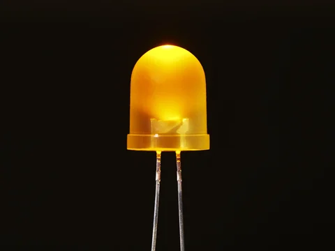 Diffused Yellow 10mm LED (25 pack)