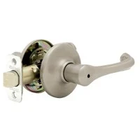 Dorian Privacy Door Lever, Satin Nickel Finish