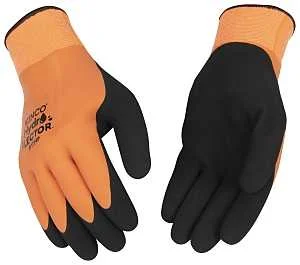 Double Latex Waterproof Work Gloves, XL