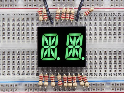 Dual Alphanumeric Display - Green 0.54" Digit Height - Pack of 2