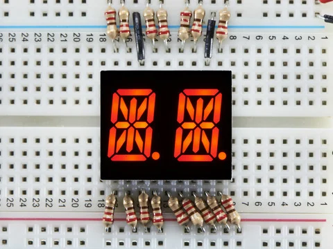Dual Alphanumeric Display - Red 0.54" Digit Height - Pack of 2