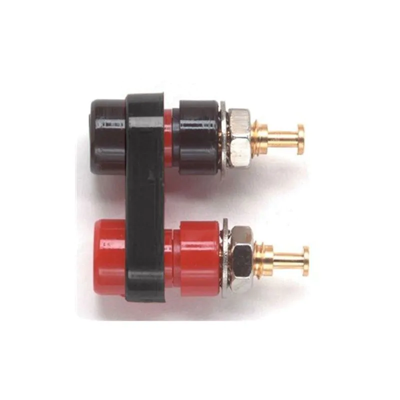 DUAL Black MINI BANANA JACK RED and BLACK POMONA