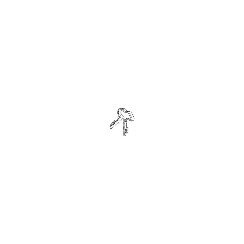 DUAL PUSH IN STUCO CLIP WHITE 100pk