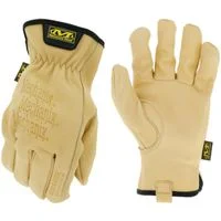 Durahide DRY Leather Driver Gloves, Medium, Tan, Water-Resistant