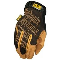 DuraHide Leather Mechanic Gloves, Medium, Tan