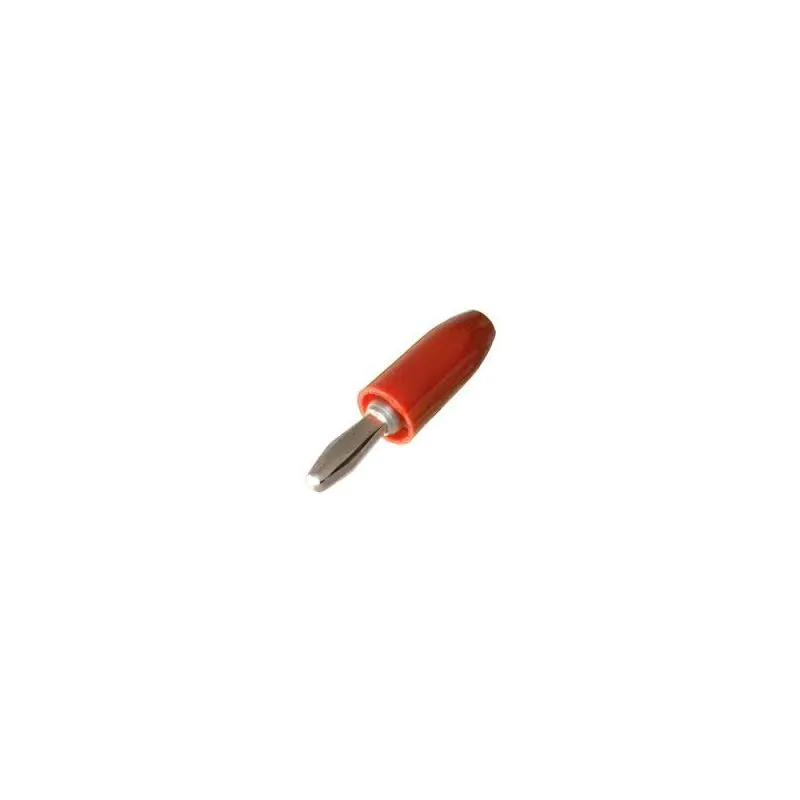 E.F. JOHNSON RED BANANA PLUG CABLE END 274-721