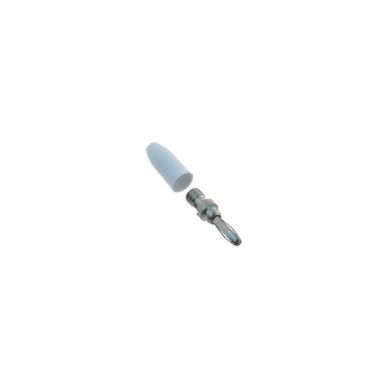 E.F. JOHNSON WHITE BANANA PLUG CABLE END
