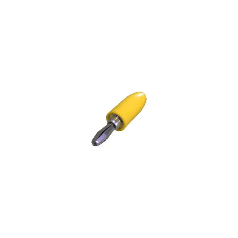 E.F. JOHNSON YELLOW BANANA PLUG CABLE END
