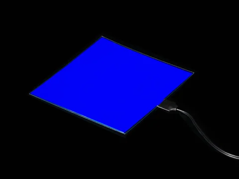 Electroluminescent (EL) Panel Starter Pack - 10cm x 10cm Blue