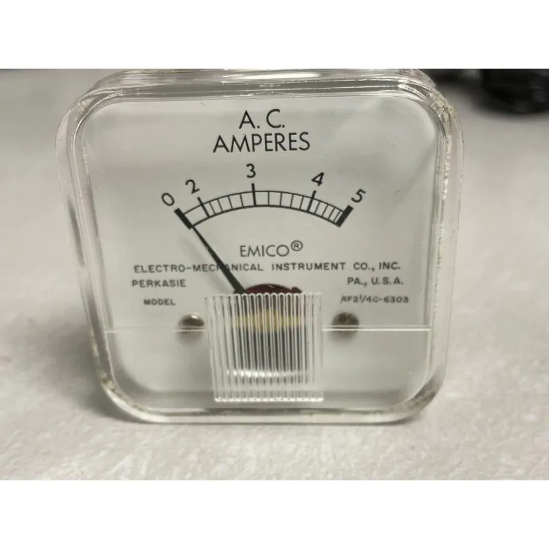 EMCO 0-5 AC Amperes PANEL METER 2 inch hole size, RF21/4C-6303