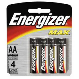 Energizer MAX AA Alkaline Batteries, 1.5V, 4-Pack