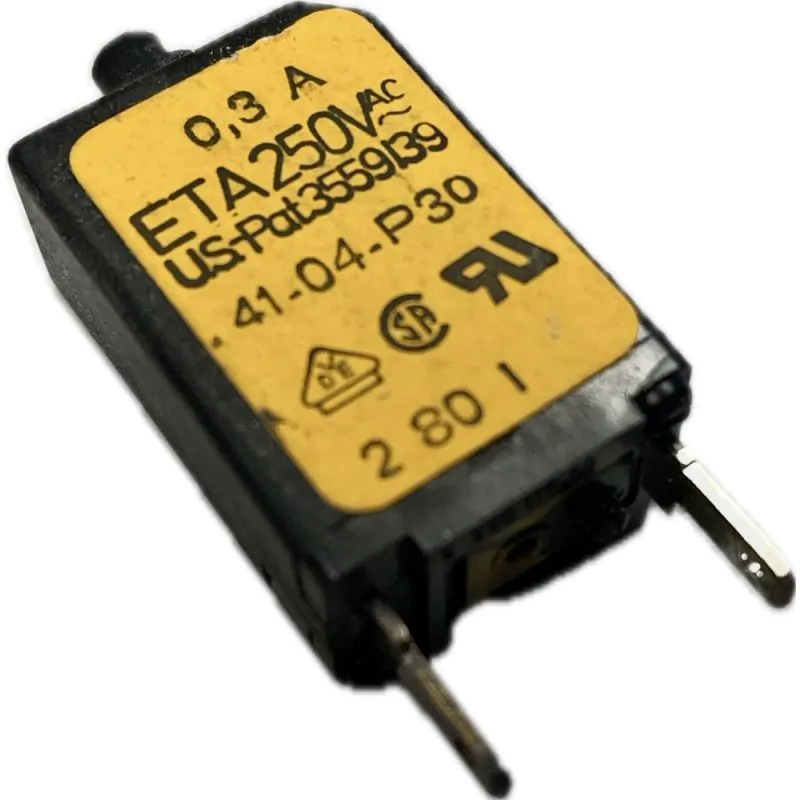 ETA .3A 300ma Push Button Circuit Breaker 250VAC W26