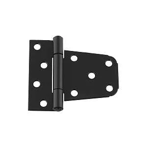 Extra Heavy Black Gate Hinge 3-1/2 in for 2x4 or 4x4 Posts