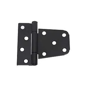 Extra Heavy Black Steel Gate Hinge 3-1/2 in, 35 lb Capacity