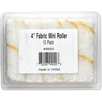 Fabric Paint Roller Covers 4 in x 1/2 in Nap 10 Pack