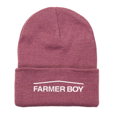 Farmer Boy Youth Pink Cuffed Beanie