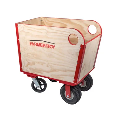 Farmer Boy6 Bushel Wooden Feed Cart