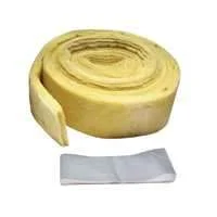 Fiberglass Pipe Wrap Insulation 3 in x 25 ft x 1/2 in, Yellow