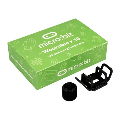 Flexible Micro:bit Holder with Wrist Strap, Pack of 10