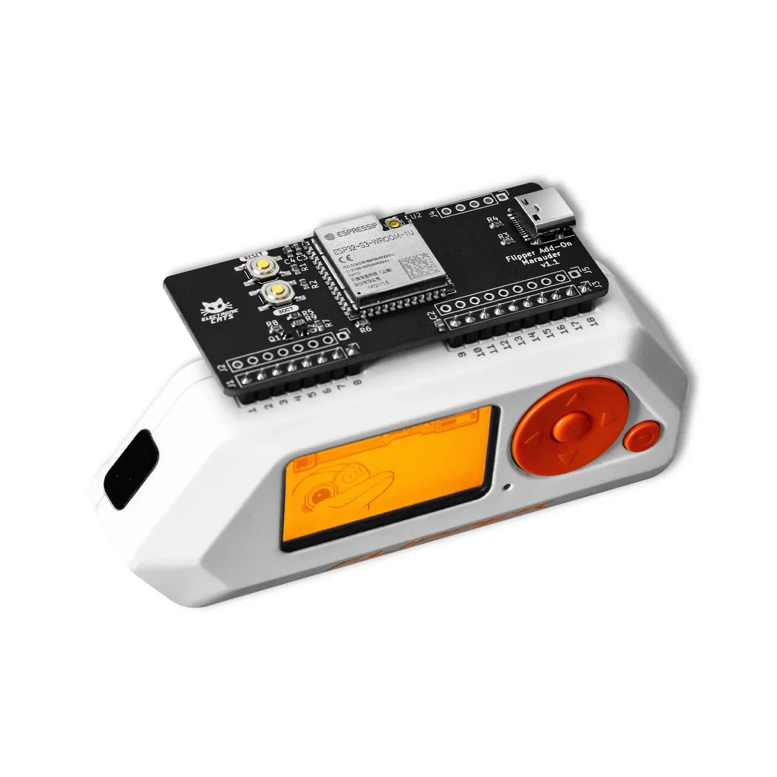 Flipper Zero Add-On: Marauder – ESP32-S3 Wi-Fi & Bluetooth Module for Pentesting