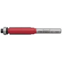 Flush Trim Router Bit, 1/4 in Shank, 2-Cutter Carbide