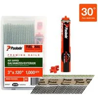 Framing Fuel Cell & 3 in Hot-Dip Galvanized Nails Combo Pack (1000 ct)