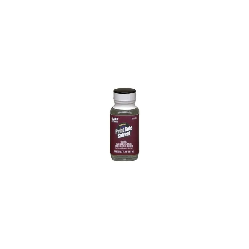 GC Electronics Print Kote Solvent. A solvent to remove silicone and other types of protective conformal coatings from PC boards