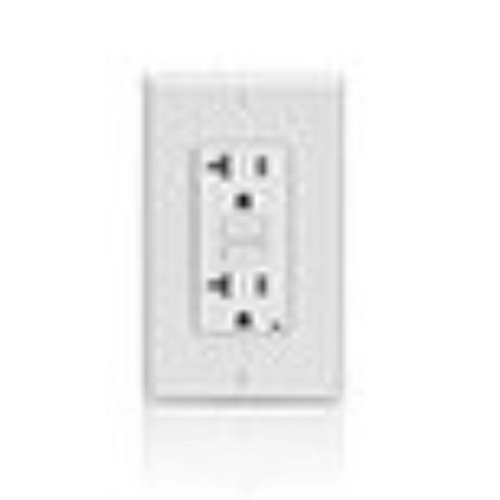 GFNT2 Leviton 20 Amp, 125 Volt Receptacle/Outlet, 20 Amp Feed-Through, Self-test - Brown